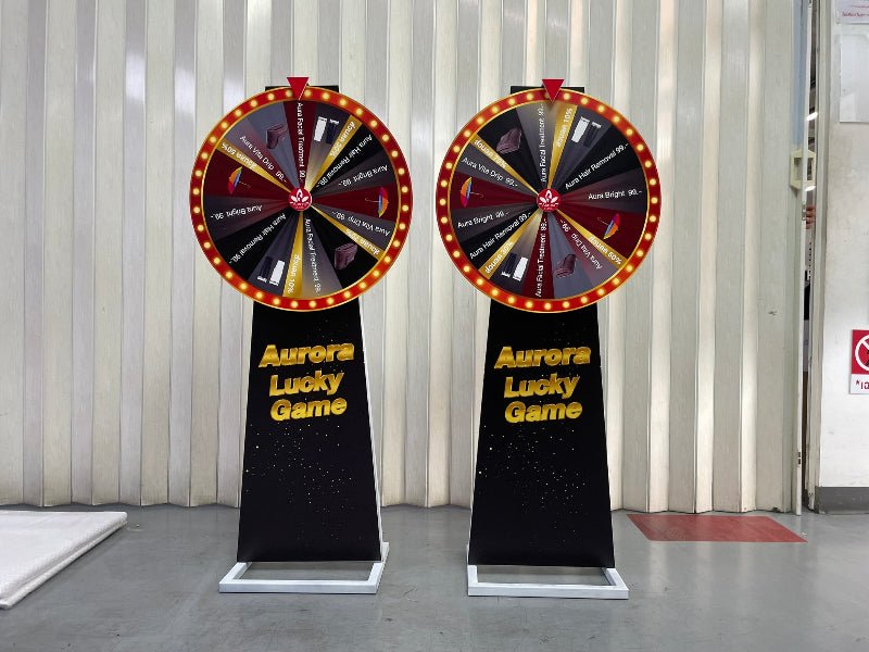 ป้ายวงล้อหมุน เสี่ยงโชค โปรโมชัน และอีเวนต์ ดึงดูดความสนใจ เหมาะสำหรับงานจัดกิจกรรม