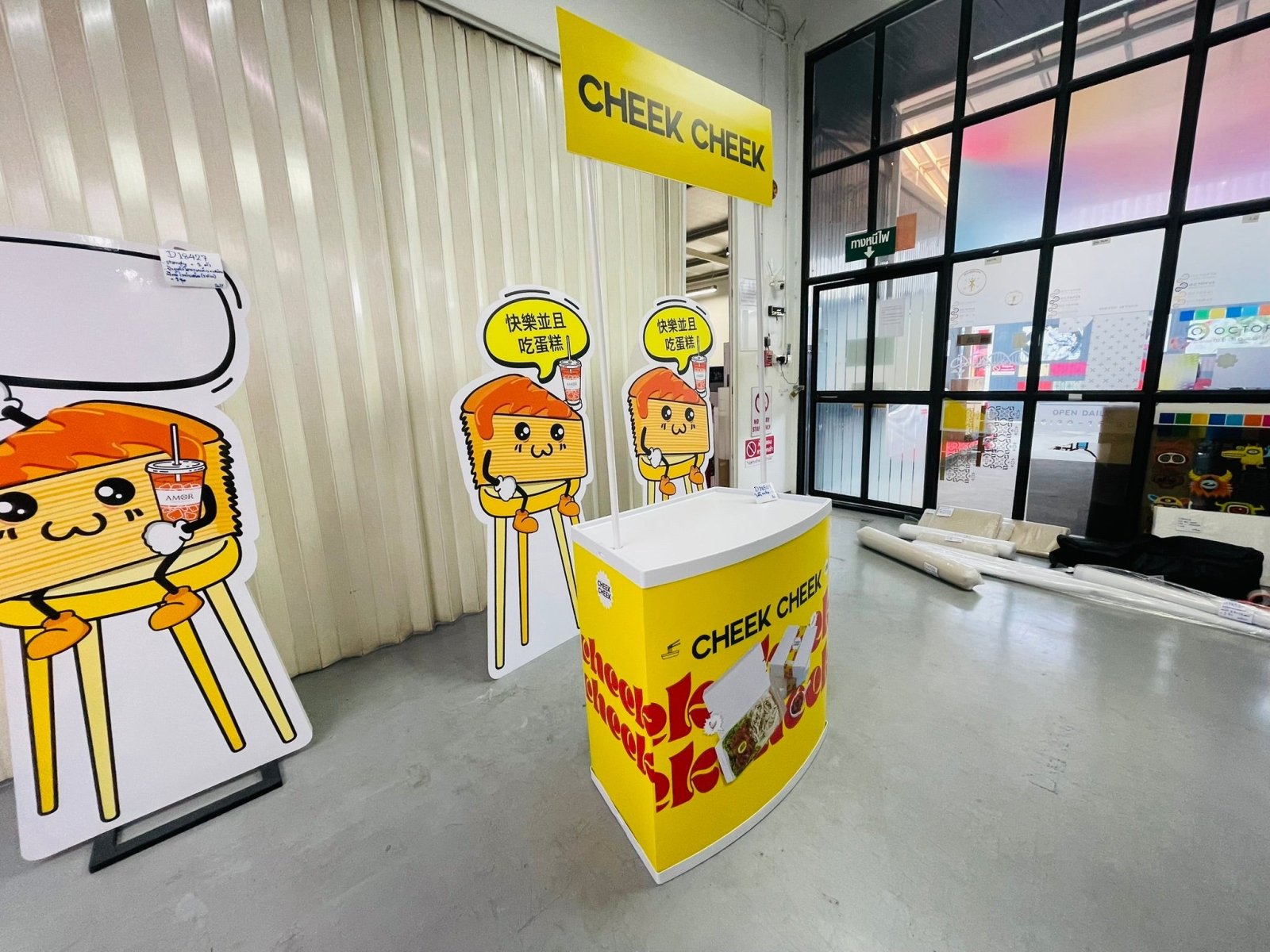โต๊ะ เคาน์เตอร์ โต๊ะชวนชิม Promotion Counter น้ำหนักเบา ถอดประกอบง่าย เหมาะสำหรับงานอีเวนต์ โปรโมชัน และออกบูธ