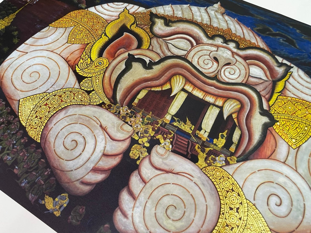 ป้ายศิลปวัฒนธรรมไทย พิมพ์คมชัด เหมาะสำหรับงานวัด พิพิธภัณฑ์ และกิจกรรมวัฒนธรรม