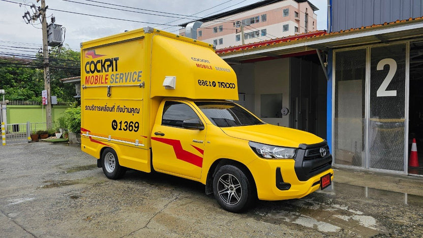 สติ๊กเกอร์ติดรถกระบะ Pickup Wrap Sticker พิมพ์คมชัด วัสดุทนทาน เหมาะสำหรับโฆษณา โปรโมชัน และตกแต่งรถเพื่อเพิ่มเอกลักษณ์