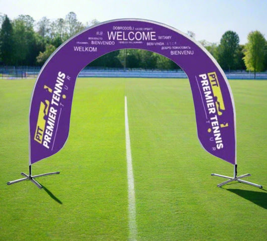 ซุ้มเข้างาน เข้าเส้นชัย ดีไซน์โดดเด่น เหมาะสำหรับงานวิ่ง งานอีเวนต์ และงานเฉลิมฉลอง