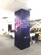 สติ๊กเกอร์ติดเสาอาคาร เสาปูน เสาคอนกรีต พิมพ์คมชัด ทนแดดฝน เหมาะสำหรับประชาสัมพันธ์และโฆษณา