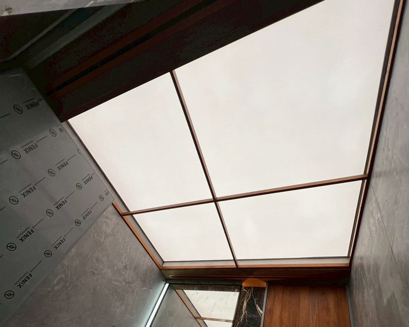 โคมไฟขึงผ้าบารีซอล Stretch Ceiling ฝ้าขึงผ้า barrisol - Octopus Media Solutions