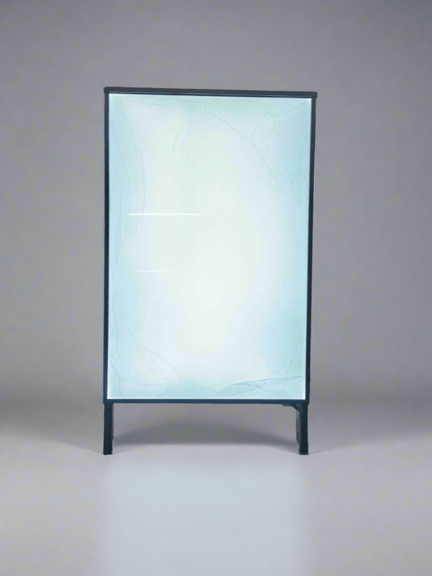 ป้ายไฟตั้งพื้นสำเร็จรูป สว่างคมชัด เคลื่อนย้ายง่าย เหมาะสำหรับร้านค้าและงานอีเวนต์