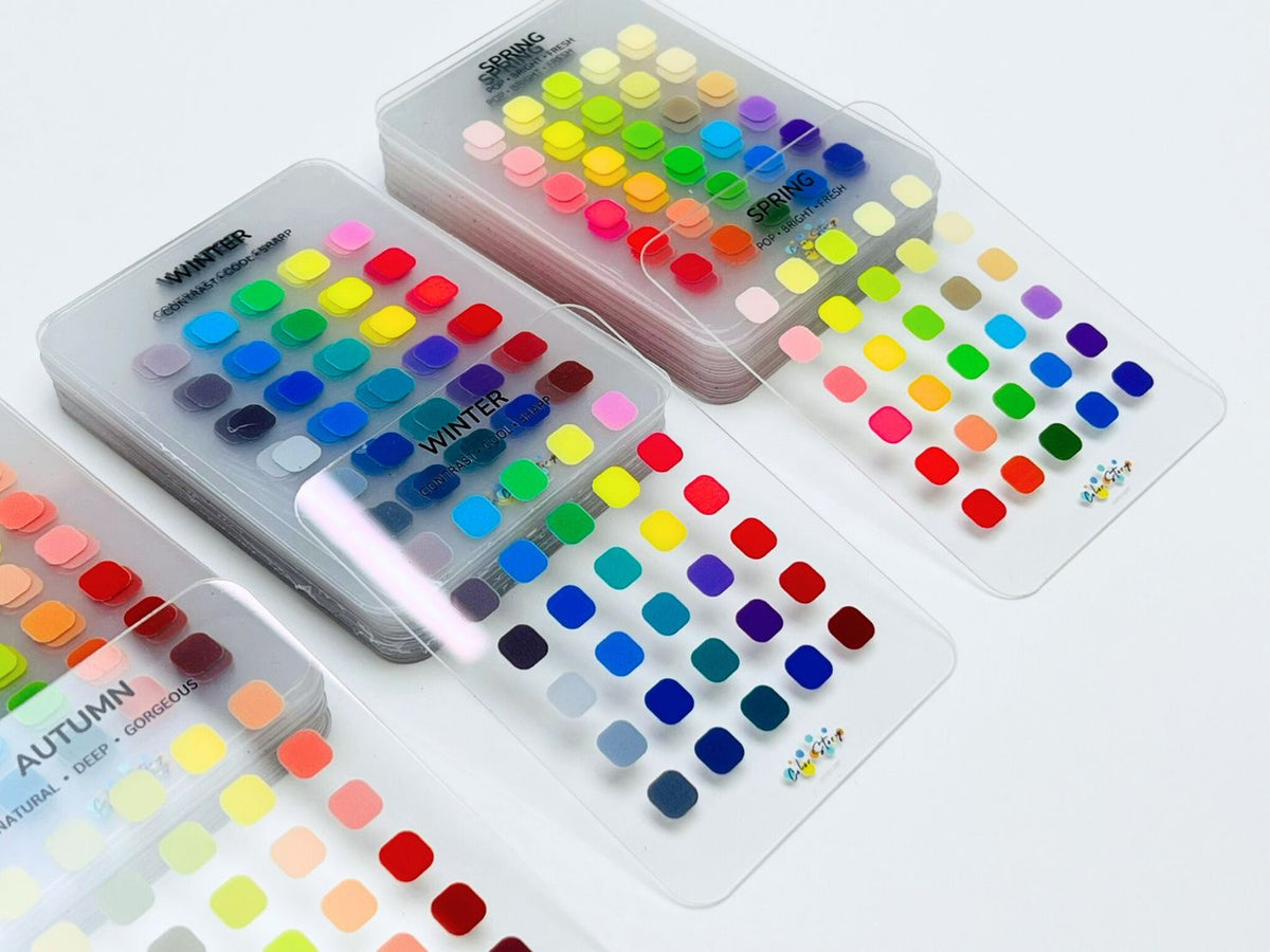 แผ่นชาร์ตสี พลาสติกใส เซลลูลอยด์ ตัวอย่างสีคุณภาพ เหมาะสำหรับงานพิมพ์และตกแต่งวัสดุ