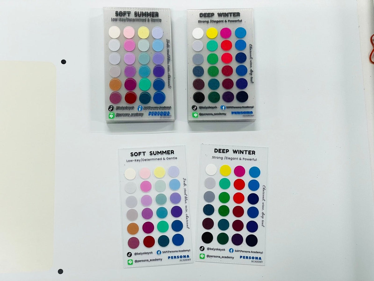 แผ่นชาร์ตสี พลาสติกใส เซลลูลอยด์ ตัวอย่างสีคุณภาพ เหมาะสำหรับงานพิมพ์และตกแต่งวัสดุ