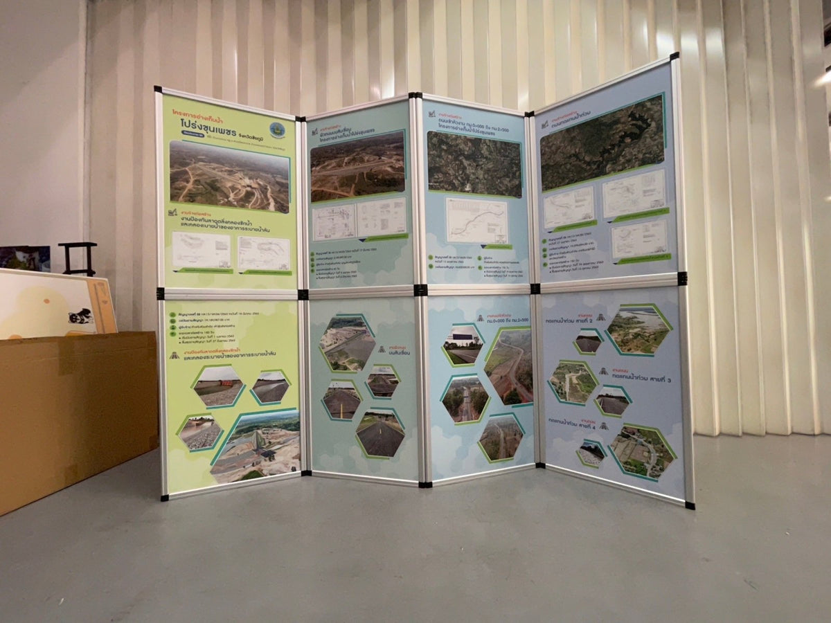ฉากพาเนลขนาดต่อช่อง 60x90 ซม. พร้อมกระเป๋าจัดเก็บพกพา