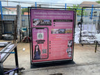 ป้ายไวนิลแบบตั้งพื้น Floor standing vinyl banner outdoor advertising display
