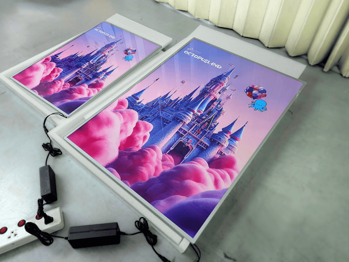 กรอบไฟแบบบาง Slim Lightbox สว่างคมชัด น้ำหนักเบา เหมาะสำหรับร้านค้า ห้าง และงานโฆษณา