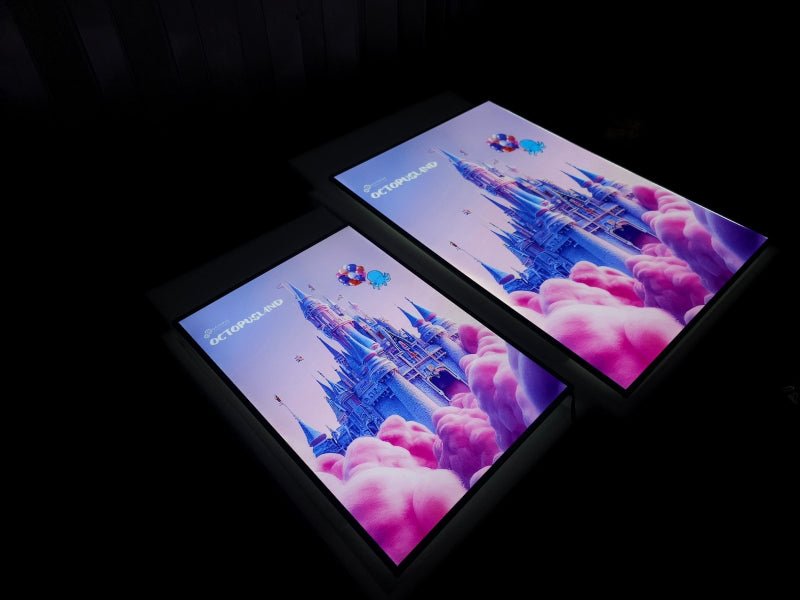 กรอบไฟแบบบาง Slim Lightbox สว่างคมชัด น้ำหนักเบา เหมาะสำหรับร้านค้า ห้าง และงานโฆษณา