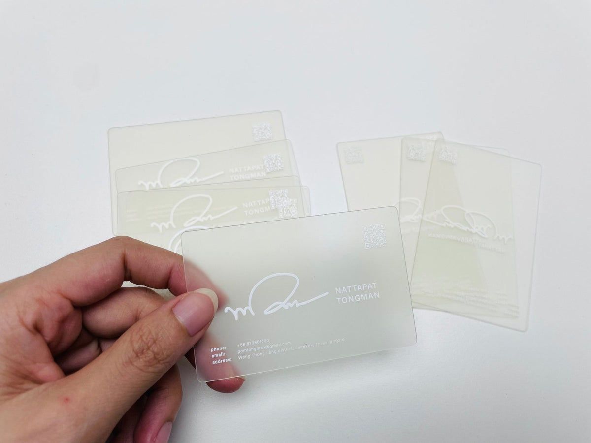 พิมพ์บัตรสะสมแต้ม คูปอง และนามบัตร Namecard พิมพ์คมชัด วัสดุคุณภาพ เหมาะสำหรับร้านค้า บริษัท และงานโปรโมชัน