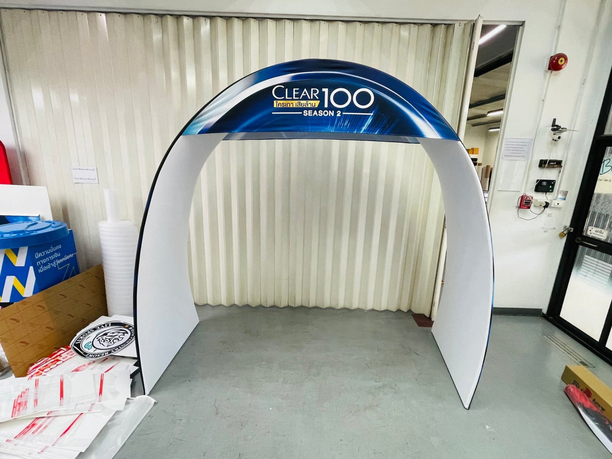 ซุ้มและเสาออกบูธ Arch & Column ดีไซน์สวย พิมพ์คมชัด น้ำหนักเบา ติดตั้งง่าย เหมาะสำหรับงานอีเวนต์และโปรโมชัน