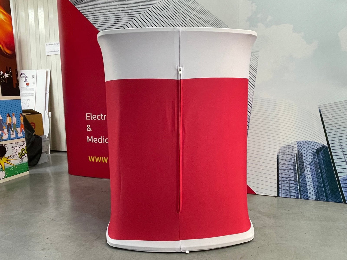 โต๊ะ เคาน์เตอร์ โต๊ะชวนชิม Promotion Counter น้ำหนักเบา ถอดประกอบง่าย เหมาะสำหรับงานอีเวนต์ โปรโมชัน และออกบูธ