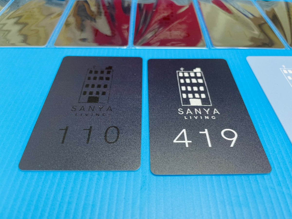 คีย์การ์ดพิมพ์ UV พิมพ์คมชัด สีสดใส ทนทาน เหมาะสำหรับโรงแรม ออฟฟิศ และองค์กรธุรกิจ