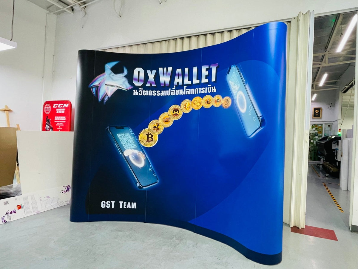 Backdrop แบคดรอปสำเร็จรูป พิมพ์คมชัด ติดตั้งง่าย เหมาะสำหรับงานอีเวนต์ นิทรรศการ และงานโปรโมชัน