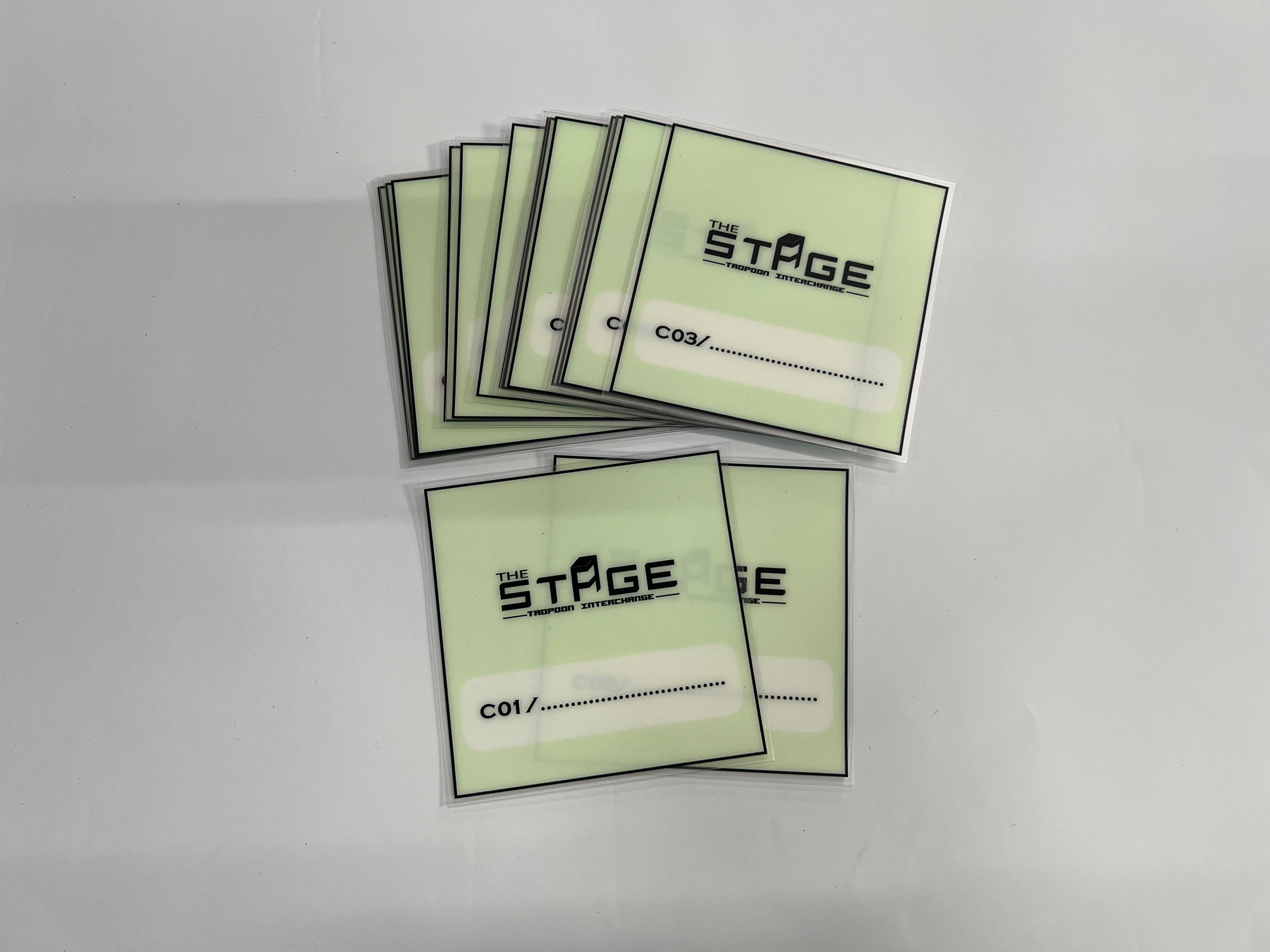 ป้ายสูญญากาศใส ติดกระจกรถ เข้า-ออกออฟฟิศ