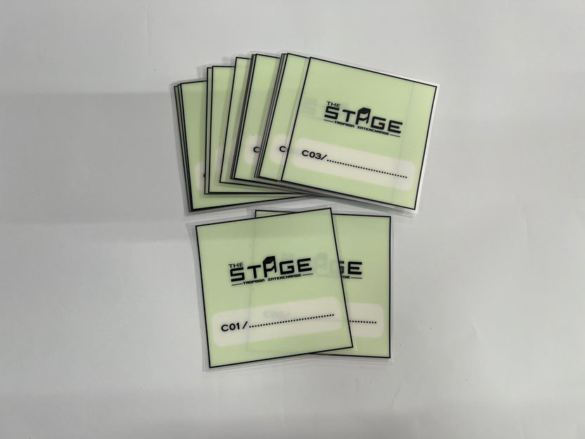 ป้ายสูญญากาศใส ติดกระจกรถ เข้า-ออกออฟฟิศ