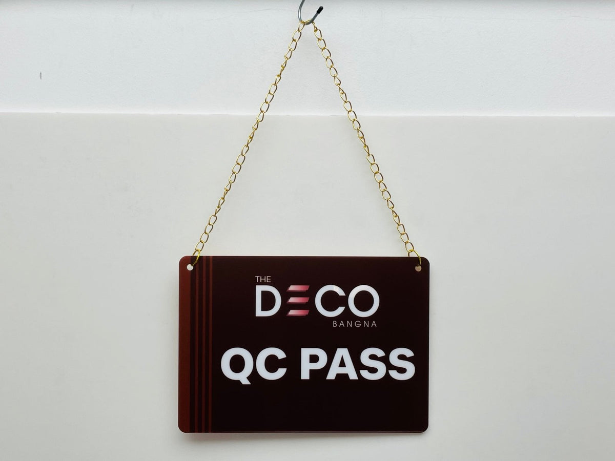 ป้ายแขวน ป้ายคล้องโซ่ และป้ายห้อย พิมพ์คมชัด แข็งแรง ใช้งานสะดวก เหมาะสำหรับป้ายร้านค้า ป้ายประชาสัมพันธ์ และงานอีเวนต์