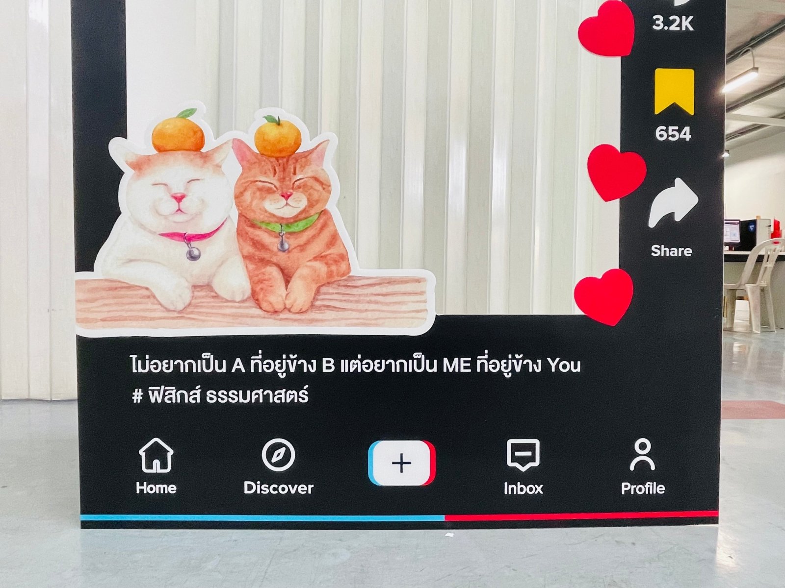 กรอบป้าย Instagram และ Facebook ดีไซน์เหมือนหน้าฟีดโซเชียล เหมาะสำหรับงานอีเวนต์ งานถ่ายภาพ และกิจกรรมโปรโมชัน