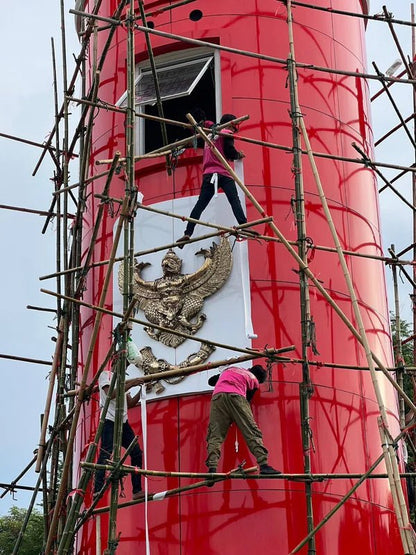 ติดสติ๊กเกอร์เปลี่ยนสีคอมโพสิต พิมพ์คมชัด สีสวย เหมาะสำหรับรีโนเวทอาคารและงานตกแต่งผนัง