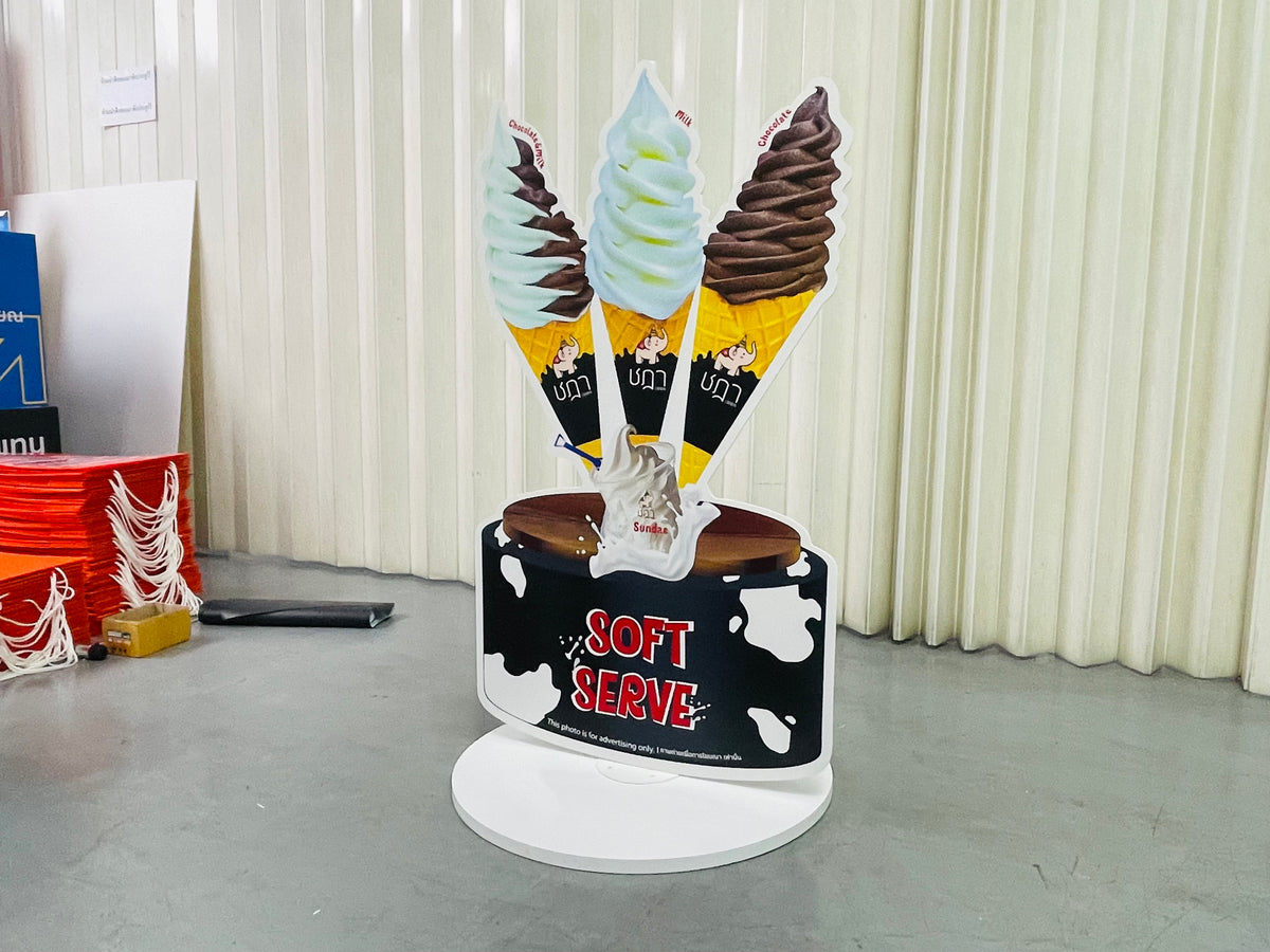 สแตนดี้ไดคัท Standee Die-Cut พิมพ์คมชัด น้ำหนักเบา ไดคัทตามแบบ เหมาะสำหรับงานอีเวนต์ โปรโมชัน และป้ายโฆษณา