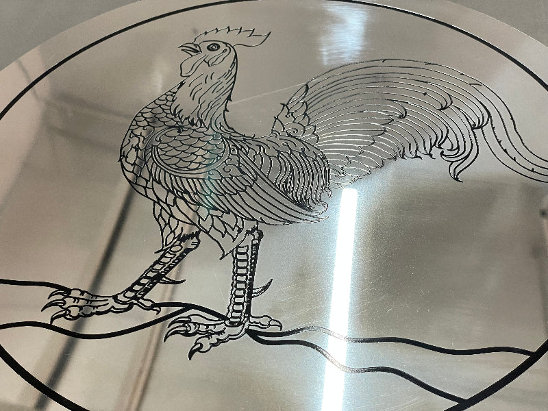 ป้ายสแตนเลสกัดกรด โลโก้บริษัท Etched Metal Sign ป้ายกัดกรดสแตนเลส SS304 ป้ายชื่อบริษัทสแตนเลส กัดกรดลงสี