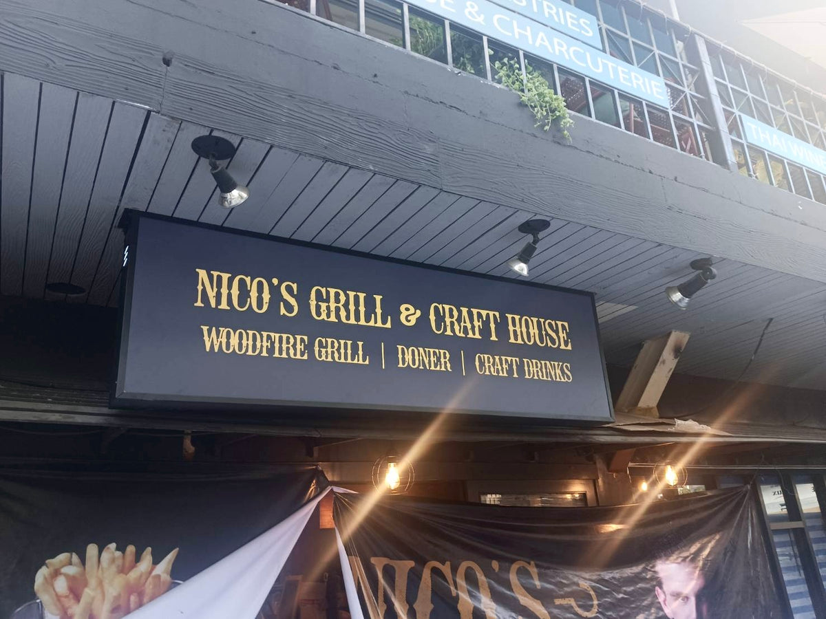 nico's grill & craft house ป้ายกล่องไฟสี่เหลี่ยม กล่องไฟไวนิล ป้ายกล่องไฟบริษัท กล่องไฟโลโก้ ป้ายกล่องไฟสี่เหลี่ยม กล่องไฟไวนิล ป้ายกล่องไฟบริษัท กล่องไฟโลโก้ ตู้ไฟ