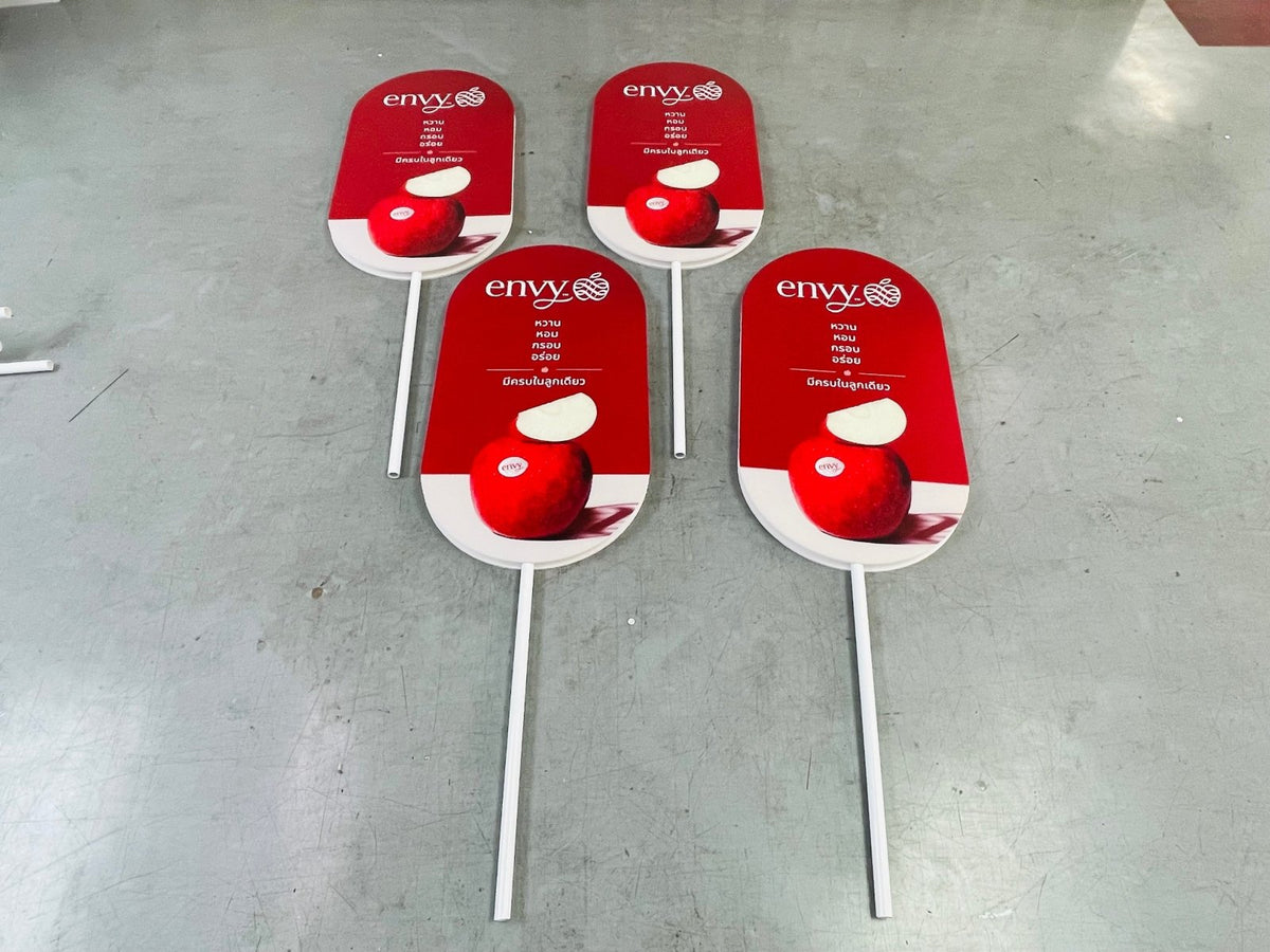 ป้ายถือโฆษณา ป้ายทรูป น้ำหนักเบา พกพาสะดวก พิมพ์คมชัด เหมาะสำหรับโปรโมชัน อีเวนต์ เดินแจก และกิจกรรมรณรงค์