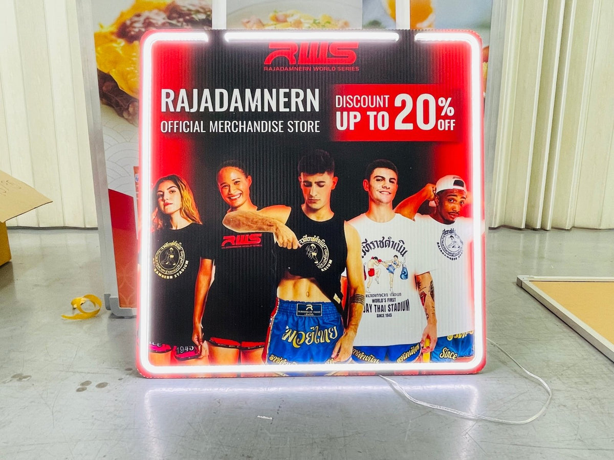 ป้ายถือโฆษณา ป้ายทรูป น้ำหนักเบา พกพาสะดวก พิมพ์คมชัด เหมาะสำหรับโปรโมชัน อีเวนต์ เดินแจก และกิจกรรมรณรงค์