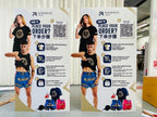 ป้ายสแตนดี้ Standee และป้ายฟิวเจอร์บอร์ดพร้อมขาตั้ง พิมพ์คมชัด น้ำหนักเบา เหมาะสำหรับงานอีเวนต์ โปรโมชัน และสื่อโฆษณา