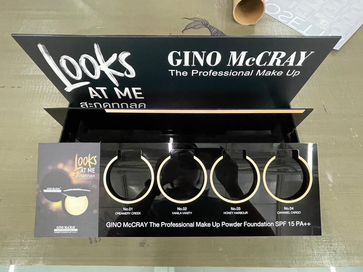 Shelf Display แท่นวางสินค้า แท่นวางเครื่องสำอาง ดีไซน์สวย เหมาะสำหรับโชว์สินค้าในร้านและงานโปรโมชัน