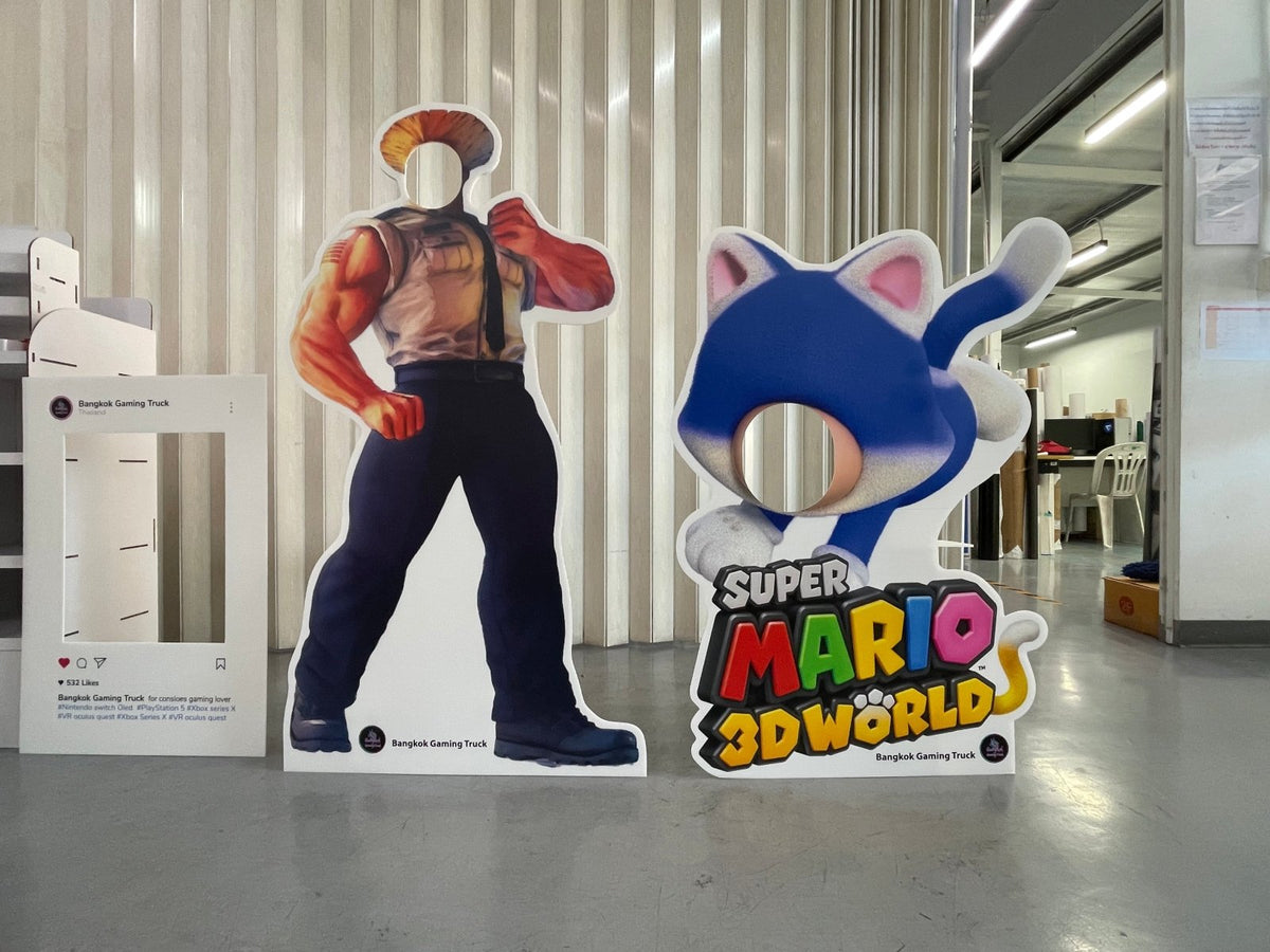 ฉากถ่ายรูปฟิวเจอร์บอร์ด ราคาถูก พิมพ์คมชัด น้ำหนักเบา เหมาะสำหรับงานอีเวนต์และงานแต่งงาน