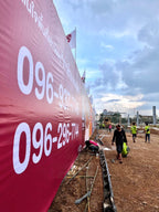 ป้ายไวนิลหมู่บ้านจัดสรร ป้ายโครงการ พิมพ์คมชัด สีสด เหมาะสำหรับงานอสังหาริมทรัพย์และประชาสัมพันธ์