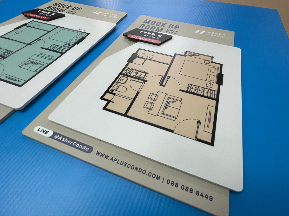 ป้ายพลาสวูด สติ๊กเกอร์ป้าย พิมพ์ยูวี ป้ายโฆษณา ออกแบบป้าย รับทำป้าย ตกแต่งร้าน สื่อโฆษณา ป้ายธุรกิจ