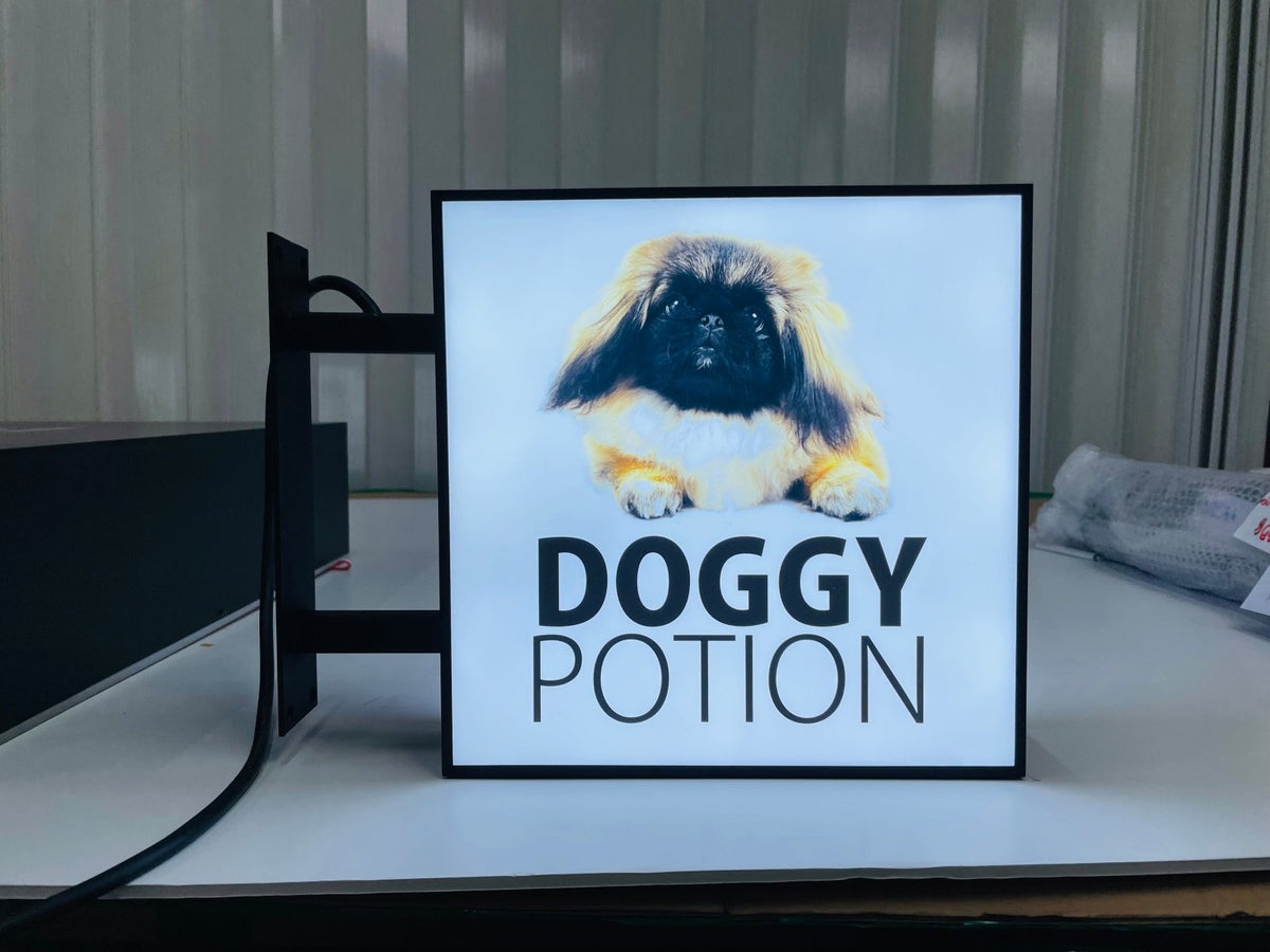 ป้ายโลโก้ไฟออกหน้า กล่องไฟโลโก้ กล่องไฟซิงค์ สว่างชัดเจน เหมาะสำหรับร้านค้าและบริษัท