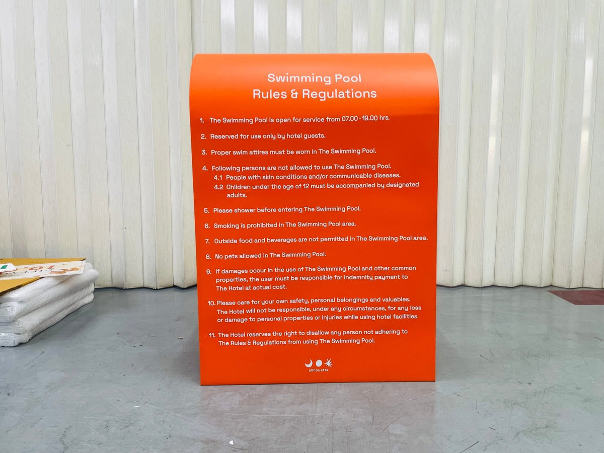 ป้ายการใช้งาน ป้ายบ่งชี้ ป้ายกฎระเบียบ ตัวอักษรชัดเจน เหมาะสำหรับโรงงาน อาคาร และหน่วยงาน