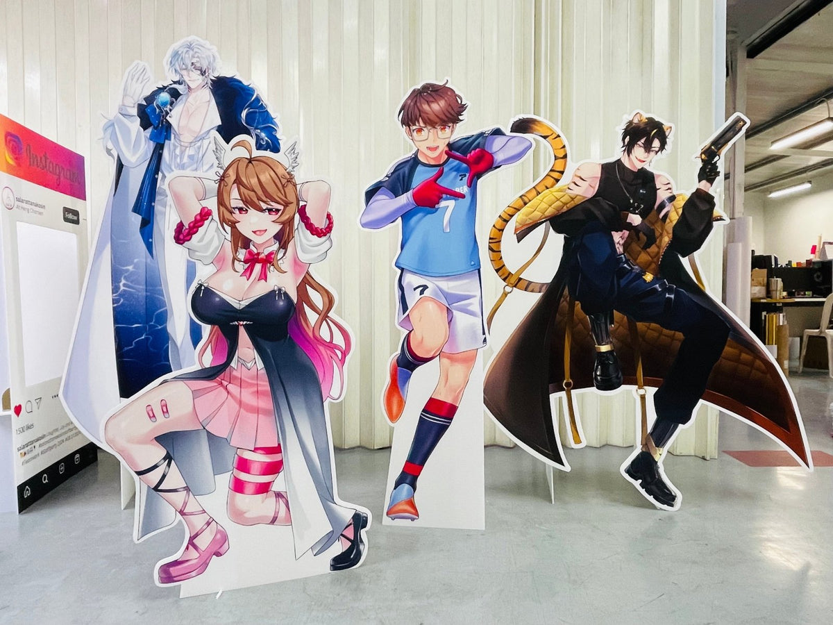 สแตนดี้อนิเมะ สแตนดี้การ์ตูน Standee Anime ดีไซน์สีสด คมชัด เหมาะสำหรับงานอีเวนต์ และร้านค้า