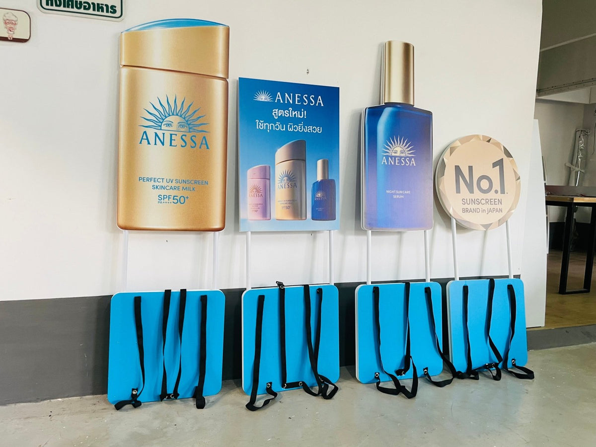 ป้ายถือโฆษณา ป้ายทรูป น้ำหนักเบา พกพาสะดวก พิมพ์คมชัด เหมาะสำหรับโปรโมชัน อีเวนต์ เดินแจก และกิจกรรมรณรงค์