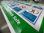 ป้ายปลอดภัยไว้ก่อน Safety First ติดผนัง งานคุณภาพสูง