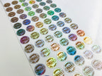 สติ๊กเกอร์โฮโลแกรม Hologram Sticker กันปลอม สะท้อนแสงหลากสี เพิ่มมูลค่าแบรนด์ เหมาะสำหรับฉลากสินค้า และงานพรีเมียม