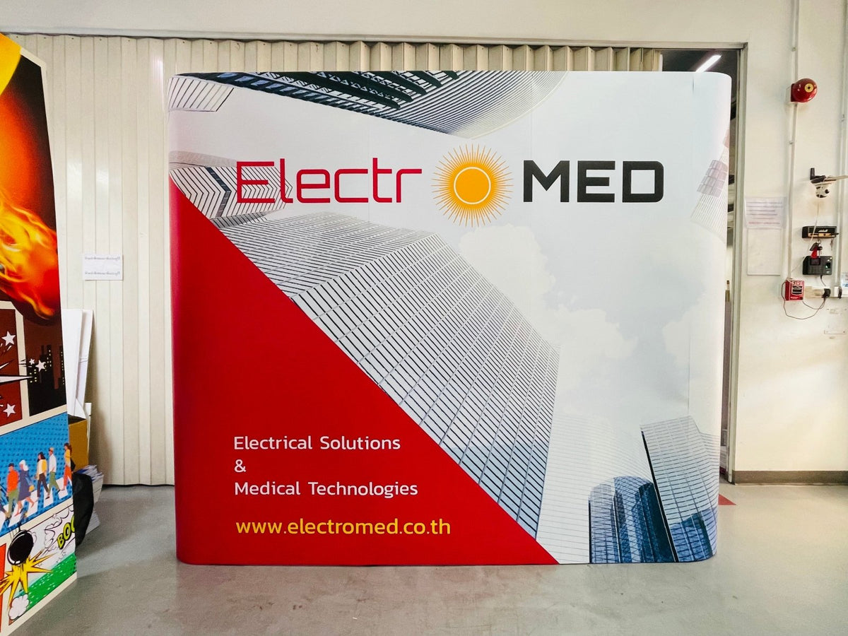 Backdrop แบคดรอปสำเร็จรูป พิมพ์คมชัด ติดตั้งง่าย เหมาะสำหรับงานอีเวนต์ นิทรรศการ และงานโปรโมชัน