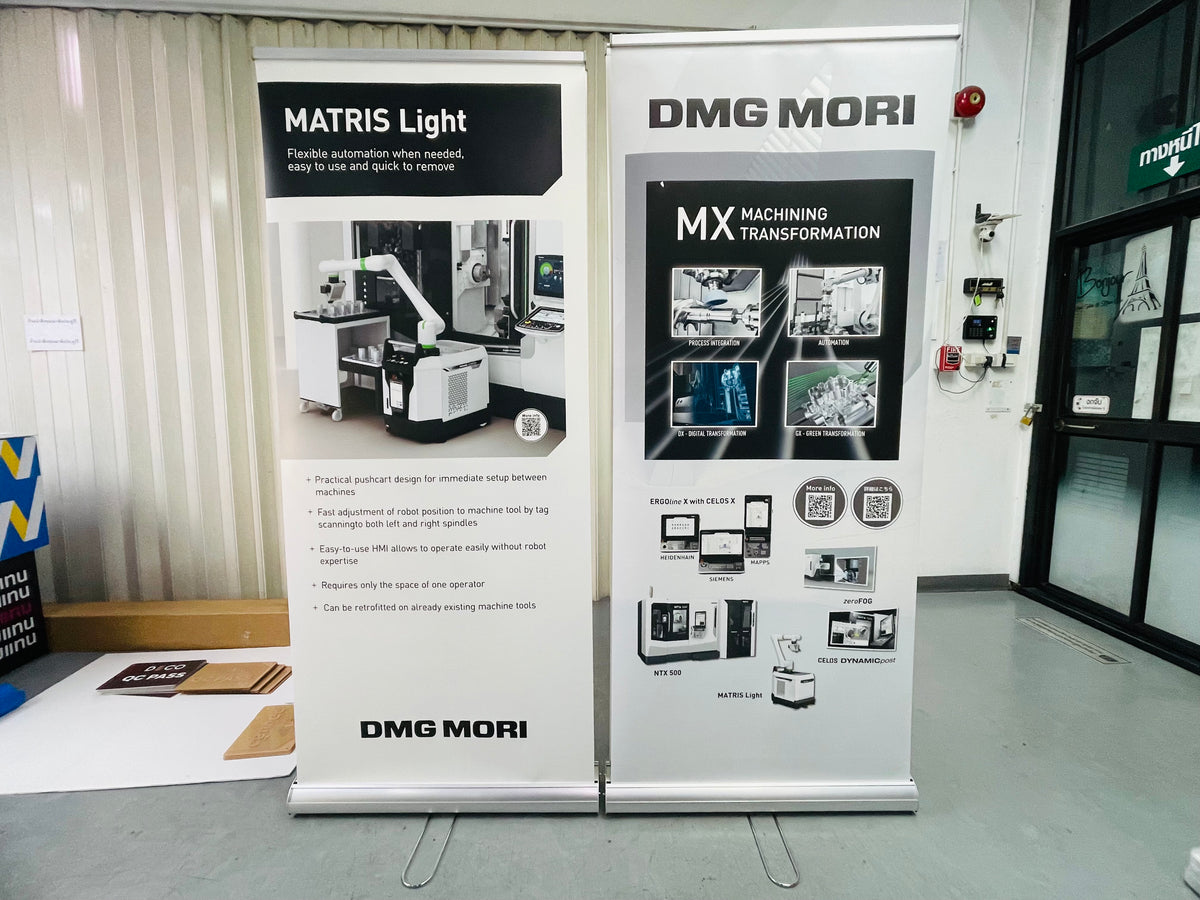 โรลอัพ Roll Up Banner น้ำหนักเบา เคลื่อนย้ายสะดวก พิมพ์คมชัด เหมาะสำหรับงานอีเวนต์ แสดงสินค้า และโปรโมชัน