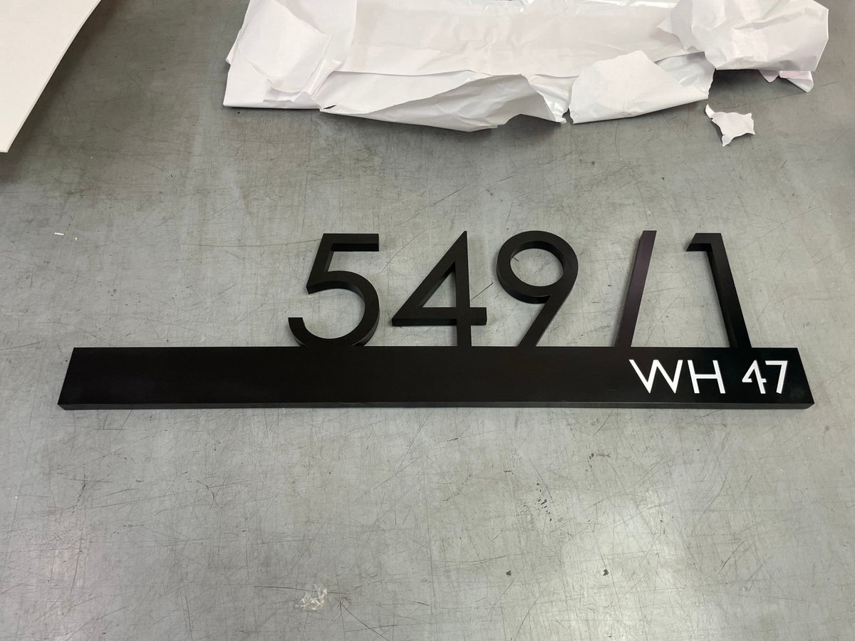 ป้ายบ้านเลขที่ และป้ายเลขที่ห้อง พิมพ์คมชัด ดีไซน์หรูหรา ทนทาน เหมาะสำหรับบ้าน อาคารชุด คอนโด และสำนักงาน