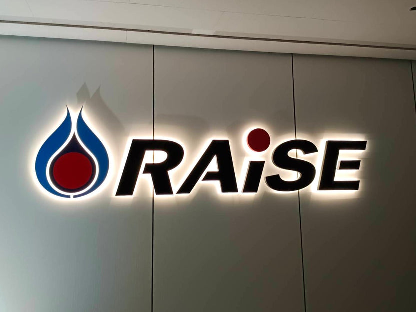 ป้ายบริษัท อักษรโลหะไฟออกหลัง ติดผนัง สวยหรู สว่างโดดเด่น เหมาะสำหรับป้ายสำนักงาน องค์กร ร้านค้า และงานตกแต่งอาคาร