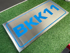 ป้ายสแตนเลสกัดกรด โลโก้บริษัท Etched Metal Sign ป้ายกัดกรดสแตนเลส SS304 ป้ายชื่อบริษัทสแตนเลส กัดกรดลงสี