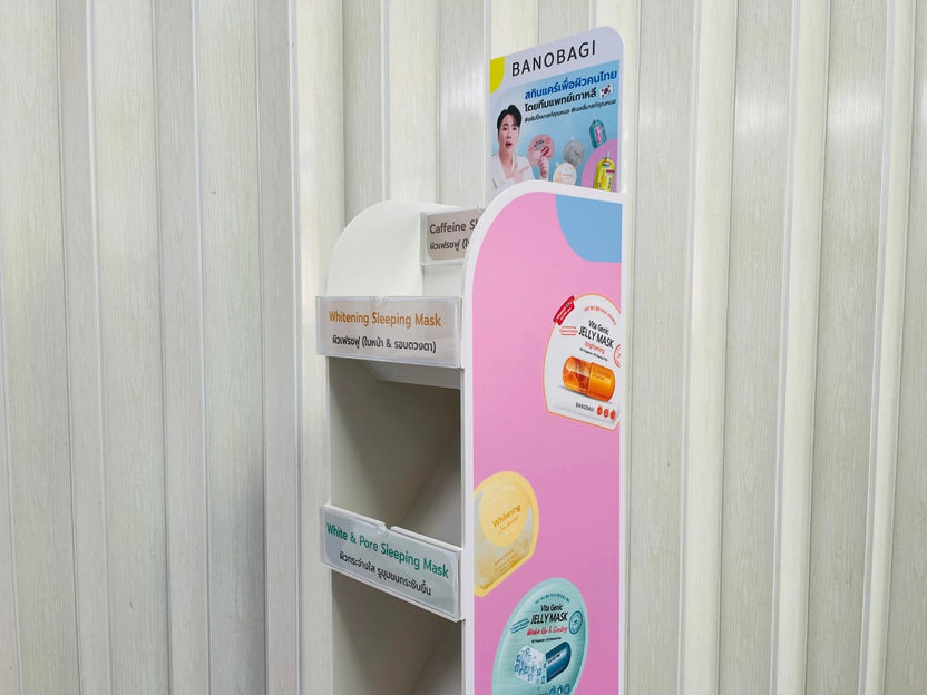 ชั้นวางสินค้าราคาถูก เชลฟ์ดิสเพลย์ Shelf Display แข็งแรง น้ำหนักเบา เหมาะสำหรับโชว์สินค้าในร้านค้า และงานอีเวนต์