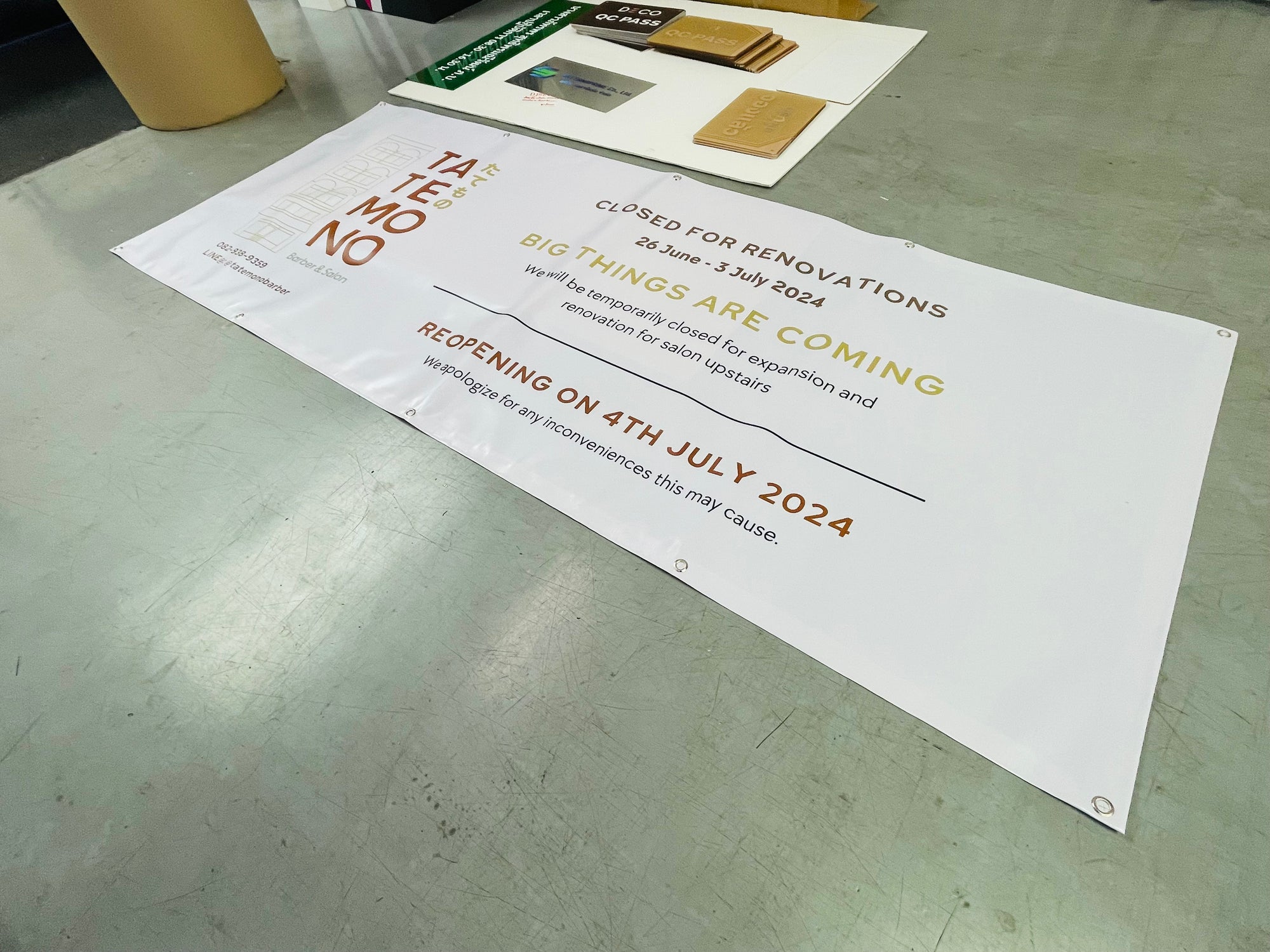 ป้ายไวนิลพิมพ์อิงค์เจ็ท สำหรับงานอีเวนต์ ป้ายไวนิลพิมพ์อิงค์เจ็ท ราคาประหยัด Vinyl Inkjet Banner ป้ายประชาสัมพันธ์