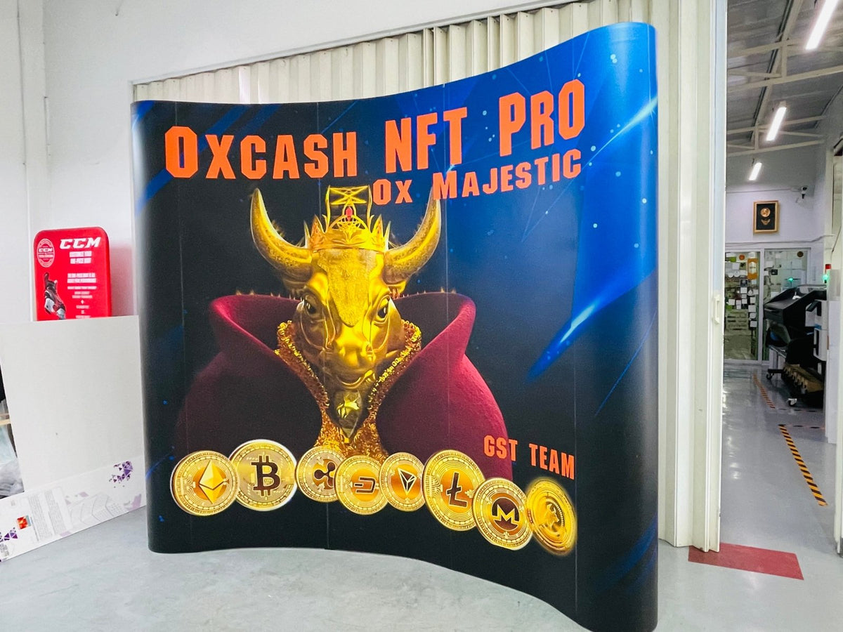 ฉากหลังถ่ายรูป ฉากหลังงานนิทรรศการ ร้านทำ Backdrop แบ็คดรอป หน้าตรง ขอบโค้ง 3x4  แบ็คดรอปฉากถ่ายรูป ฉากถ่ายภาพ แบคดรอป