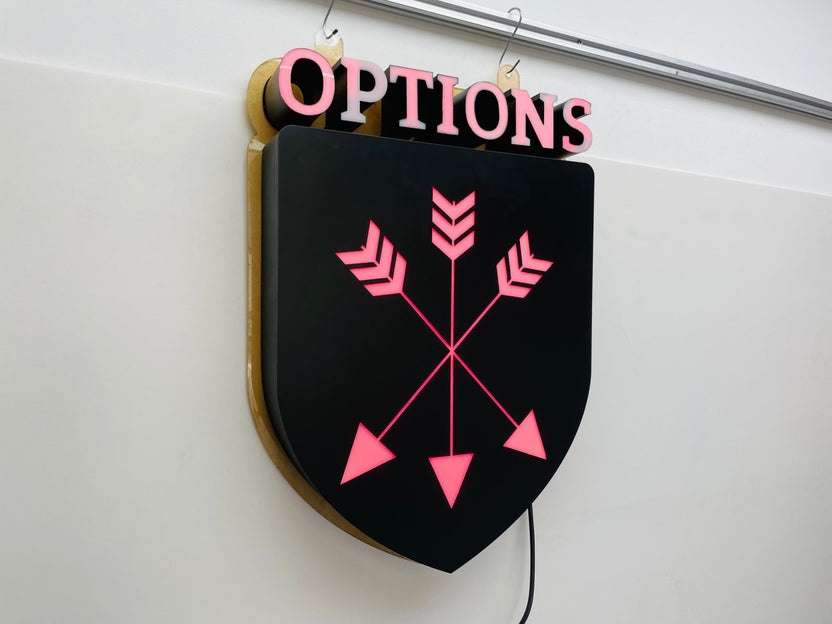 ป้ายกล่องไฟฉลุหน้า แสงไฟสวยโดดเด่น ดีไซน์พิเศษ เหมาะสำหรับป้ายร้านค้าและงานโฆษณา