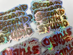 สติ๊กเกอร์โฮโลแกรม Hologram Sticker กันปลอม สะท้อนแสงหลากสี เพิ่มมูลค่าแบรนด์ เหมาะสำหรับฉลากสินค้า และงานพรีเมียม
